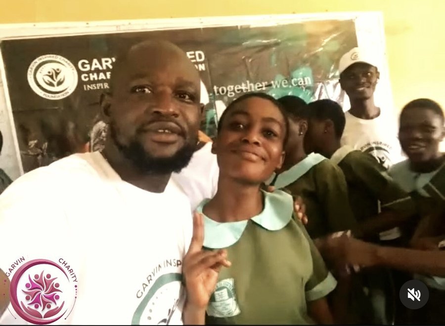 Garvin Inspired volunteer at a school outreach visit